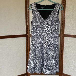 Covington Black and White Tank Dress - Size Medium